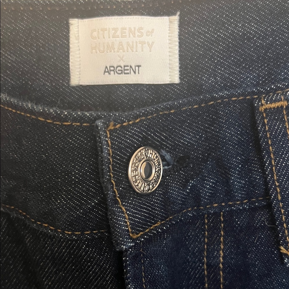Citizens of humanity x argent Gwynn dark wash blue denim skirt - Picture 3 of 6